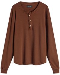 Les Tien - Thermal Baseball Henley - Lyst