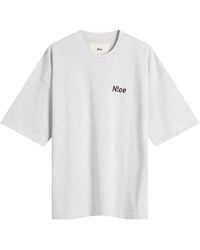 N!CE - Embroidered Logo T-Shirt - Lyst