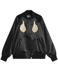 A Bathing Ape - Skeleton Logo Souvenir Jacket - Lyst