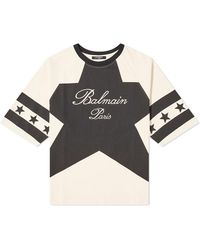 Balmain - Signature Stars Bulky T-Shirt - Lyst
