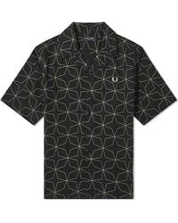 Fred Perry - Geometric Short Sleeve Vacation Shirt - Lyst