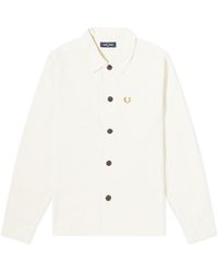 Fred Perry - Twill Overshirt - Lyst