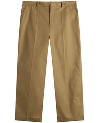 Balenciaga - Wide Leg Cotton Chino Pants - Lyst