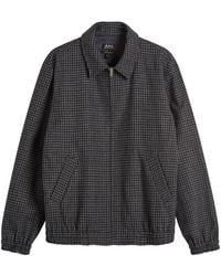A.P.C. - Gilbert Houndstooth Check Wool Jacket - Lyst