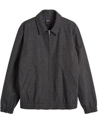 A.P.C. - Gilbert Houndstooth Check Wool Jacket - Lyst