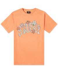 stussy flower t shirt