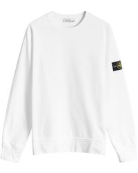 Stone Island - Garment Dyed Crew Sweatshirt - Lyst