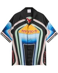 CASABLANCA - Graphic Mountain Short Sleeve Shirt - Lyst