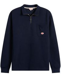 Armor Lux - Half Zip Pocket Sweatshirt - Lyst