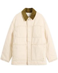 Ami Paris - Off- Cotton Twill Worker Jacket - Lyst