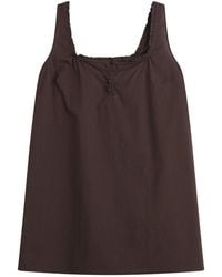 Deiji Studios - Button Frill Mini Dress - Lyst