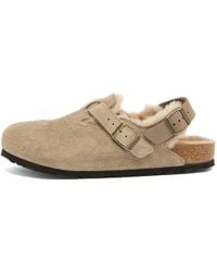 Birkenstock - Tokio Suede Shearling - Lyst
