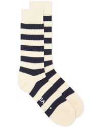 Beams Plus - Rib Stripe Sock - Lyst