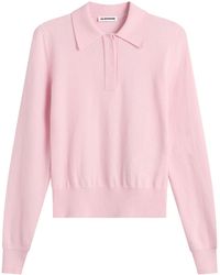 Jil Sander - Knitted Polo Top - Lyst