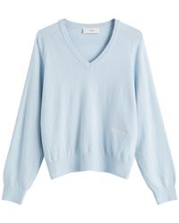 DUNST - Loose V-Neck Sweater - Lyst