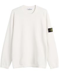 Stone Island - Micro Stitch Crew Neck Jumper - Lyst