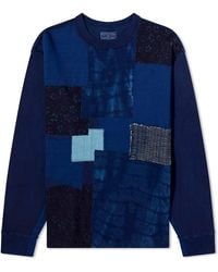 Blue Blue Japan - Japan Patchwork Long Sleeve T-Shirt - Lyst