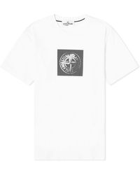 Stone Island - Institutional One Badge Print T-Shirt - Lyst