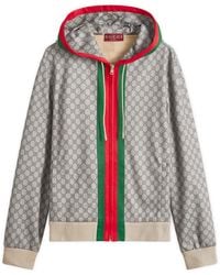 Gucci - Gg Monogram Grg Zip Hoodie - Lyst