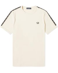 Fred Perry - Contrast Tape Ringer T-Shirt - Lyst