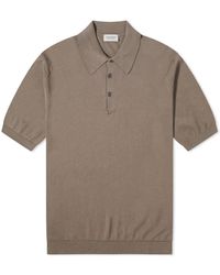 John Smedley - Isis Heritage Knit Polo Shirt - Lyst