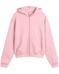 Skims - Cotton Fleece Classic Zip Up Hoodie - Lyst