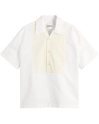 Jil Sander - Boxy Fit Bowling Contrast Colour Shirt - Lyst