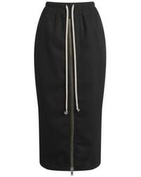 Rick Owens - Zipped Short Pillar Skirt - Lyst