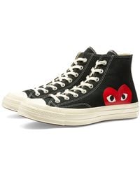 comme des garçons black converse