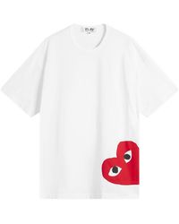 COMME DES GARÇONS PLAY - U T-Shirt Logo Print Knit - Lyst