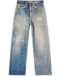 Our Legacy - Wide Leg Distressed Jeans - Lyst
