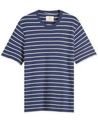 Folk - Textured Stripe T-Shirt - Lyst