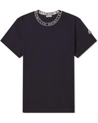 Moncler - Collar Logo T-Shirt - Lyst