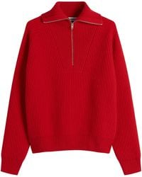 Jil Sander - Wool Fisherman High Neck Jumper - Lyst