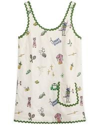 ALÉMAIS - Play Embroidered Mini Dress - Lyst