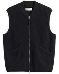 Universal Works - Wool Fleece Zip Waistcoat - Lyst