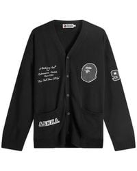 A Bathing Ape - Bape Knitted Cardigan - Lyst