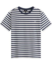 A.P.C. - Raye Stripe T-Shirt - Lyst