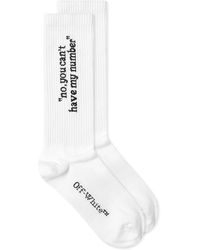 Off-White c/o Virgil Abloh - Off- No You Can'T Long Socks - Lyst