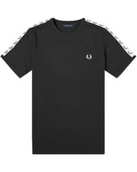 Fred Perry - Authentic Taped Ringer T-Shirt - Lyst