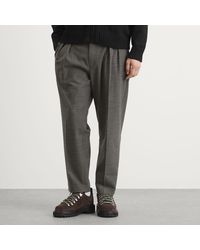 WTAPS Two Tuck Trousers in Brown for Men | Lyst