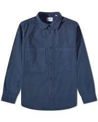 NN07 - Freddy Twill Patch Pocket Shirt - Lyst
