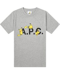A.P.C. - Pokémon Pikachu T-Shirt - Lyst