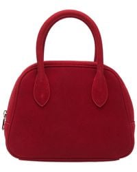 DUNST - Suede Boston Bag - Lyst