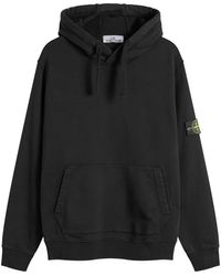 Stone Island - Garment Dyed Hoodie - Lyst