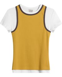 Damson Madder - Manon Layered T-Shirt - Lyst