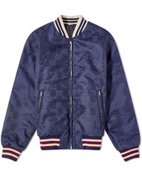 Gucci - Interlocking Logo Bomber Jacket - Lyst