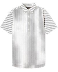 Beams Plus - Button Down Popover Short Sleeve Seersucker Shirt - Lyst