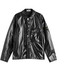 Stone Island - Mussola Gommata-Tc Shirt Jacket - Lyst