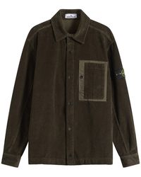 Stone Island - Organic Cotton Corduroy Overshirt - Lyst